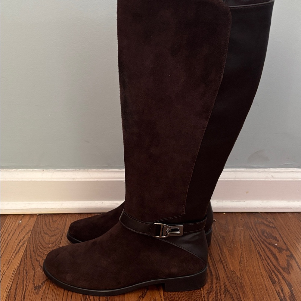 AEROSOLES Dark Brown Over the Knee Boots